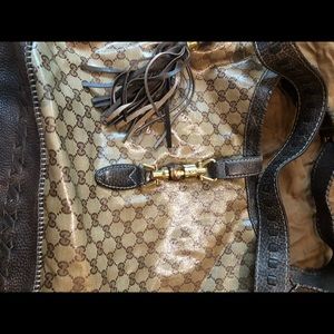 Gucci Bags - GUCCI GG Convertible Crystal Beige/Brown Bag Gucci Bags - GUCCI GG Convertible Crystal Beige/Brown Bag